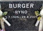 BURGER Ryno 1925-2006