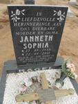 NAGEL Janneth Sophia 1938-2011