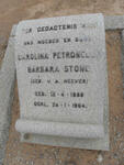 STONE Carolina Petronella Barbara nee V.D. HEEVER 1888-1964