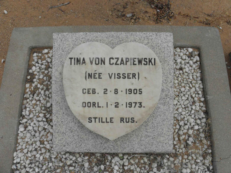 CZAPIEWSKI Tina, von nee VISSER 1905-1973