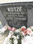 KOTZÉ Aletta Catharina 1927-2005