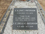 PATERSON E.A. 1923-1970 & C.E. 1922-1998