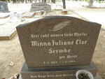 SEEMKE Minna Juliane Else nee WENDT 1886-1964