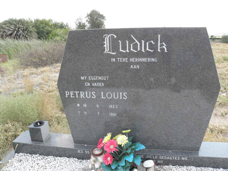 LUDICK Petrus Louis 1923-1991
