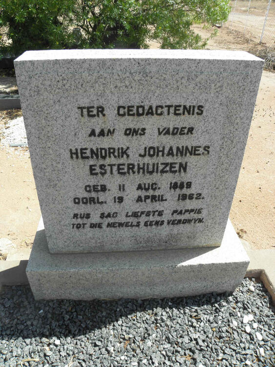 ESTERHUIZEN Hendrik Johannes 1889-1962