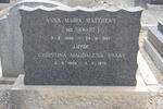 MATTHEWS Anna Maria nee SWART 1886-1967 :: SWART Christina Magdalena 1889-1972