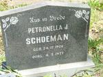 SCHOEMAN Petronella J. 1908-1977