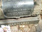 BARNARD Manie 1918-1976