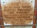 KNIPHOUSE Edward 1913-1981 & Dorothy MANGAN 1914-1981