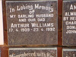 WILLIAMS Arthur 1909-1992