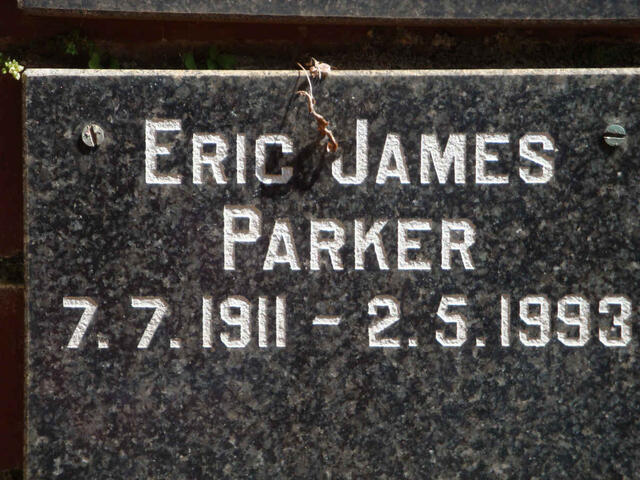 PARKER Eric James 1911-1993