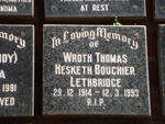 LETHBRIDGE Wroth Thomas Hesketh Boucher 1914-1993