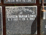 LEWIS Doreen Varian 1921-1993