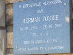 FOURIE Herman 1941-2009
