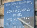 HUYSSTEEN Nicolaas Cornelis Daniel, van 1976-2009