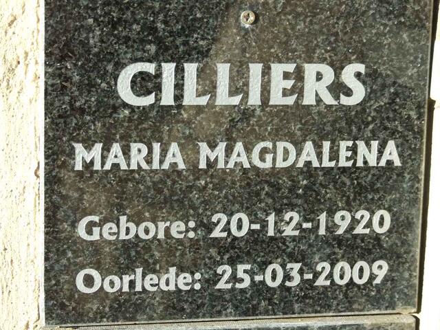 CILLIERS Maria Magdalena 1920-2009