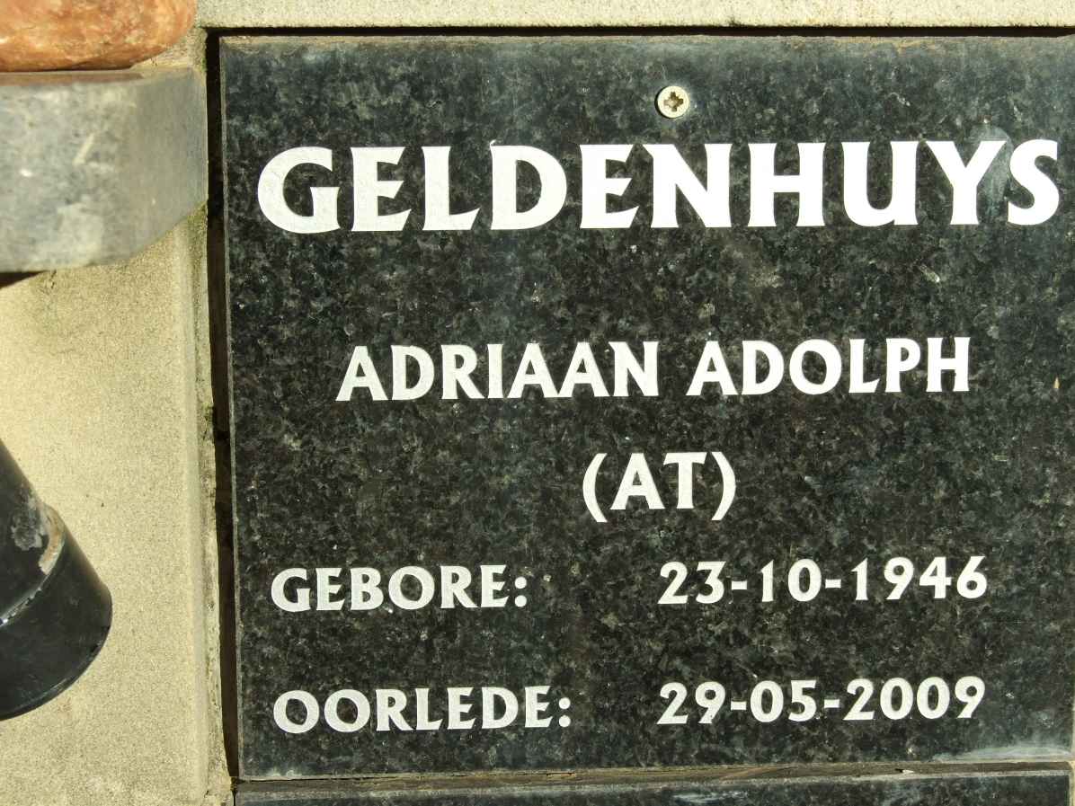 GELDENHUYS Adriaan Adolph 1946-2009