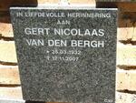 BERGH Gert Nicolaas, van den 1932-2007