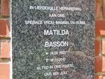 BASSON Matilda 1955-2010