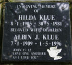 KLUE Albin J. 1909-1996 & Hilda 1905-1981