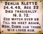 KLETTE Dehlia 1948-1972