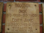 HODGSON Dick 1900-1984 & Edith Jane 1903-1988