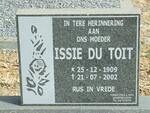TOIT Issie, du 1909-2002
