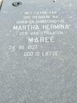 MAREE Martha Hermina nee van STRAATEN 1927-