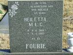 FOURIE Heiletta M.L.C. 1909-1993