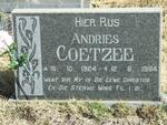 COETZEE Andries 1924-1984