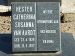 AARDT Hester Catherina Susanna, van 1925-1997