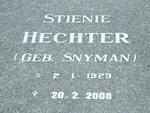 HECHTER Stienie nee SNYMAN 1929-2008