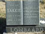 LOMBAARD Sakkie 1918-1981