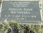 MATTHYSEN Adriaan Adam 1916-1976