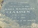CLAASSEN Maria Magdalena 1902-1988