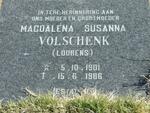 VOLSCHENK Magdalena Susanna nee LOURENS 1901-1986