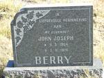 BERRY John Joseph 1904-1970