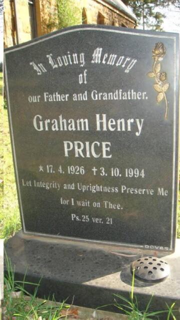 PRICE Graham Henry 1926-2008