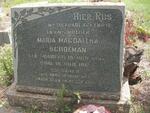 SCHOEMAN Maria Magdalena nee JOUBERT 1886-1955