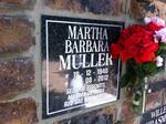 MULLER Martha Barbara 1940-2012