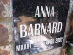 BARNARD Anna 1921-2003