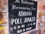 JONKER Adriana Poll 1925-2002
