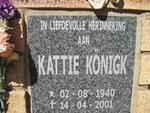 KONIGK Kattie 1940-2001