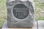 BOSMAN Hermanus 1903-1977