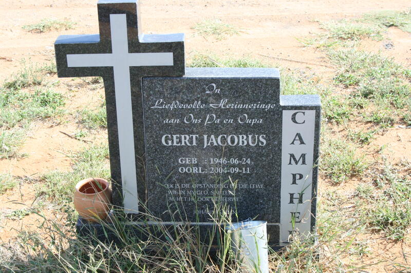 CAMPHER Gert Jacobus 1946-2004