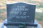 GREYSON Hans 1919-2003