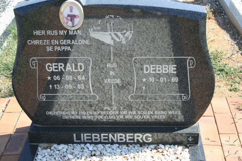 LIEBENBERG Gerald 1964-2003 & Debbie 1969-