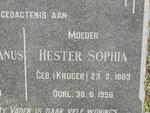 ? Hester Sophia nee KRUGER 1889-1956