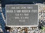 ROOYEN Maria S., van 1886-1952