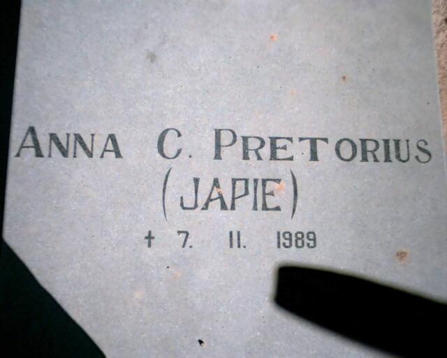 PRETORIUS Anna C. -1989